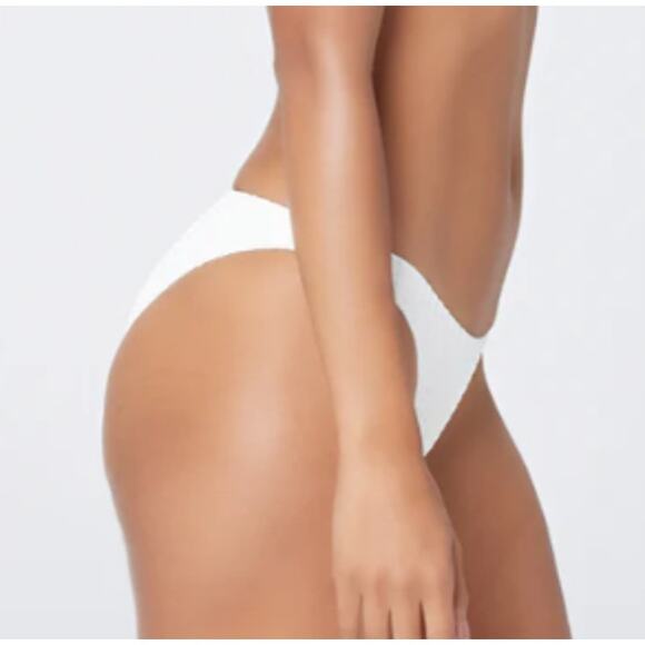 L*Space Textured Camacho Bikini Bottom Classic In Cream S - Picture 10 of 11